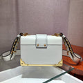 Bolso Prada Cahier de piel Blanca