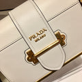 Bolso Prada Cahier de piel Blanca