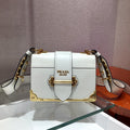 Bolso Prada Cahier de piel Blanca