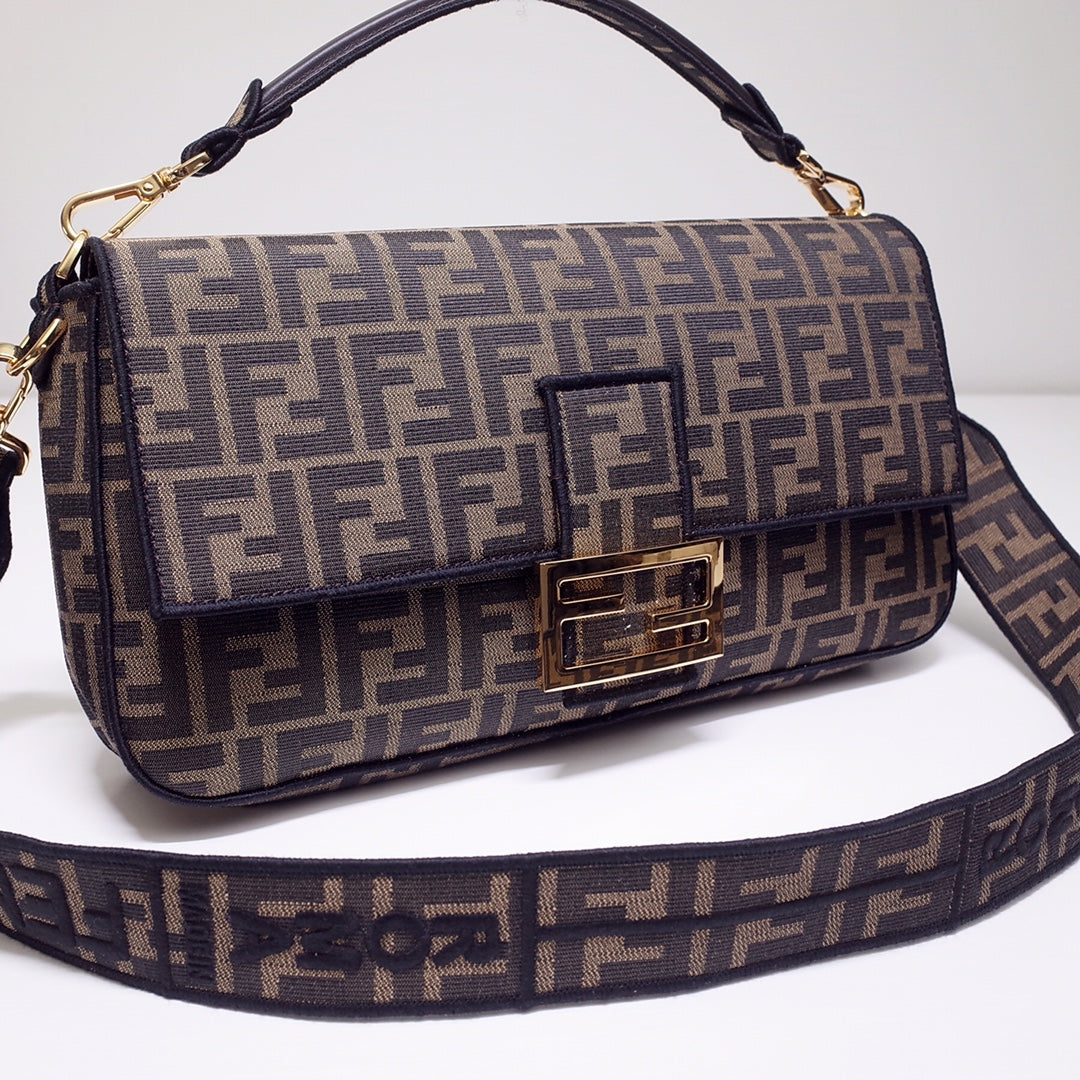 Bolso Baguette Tejido FF Jacquard