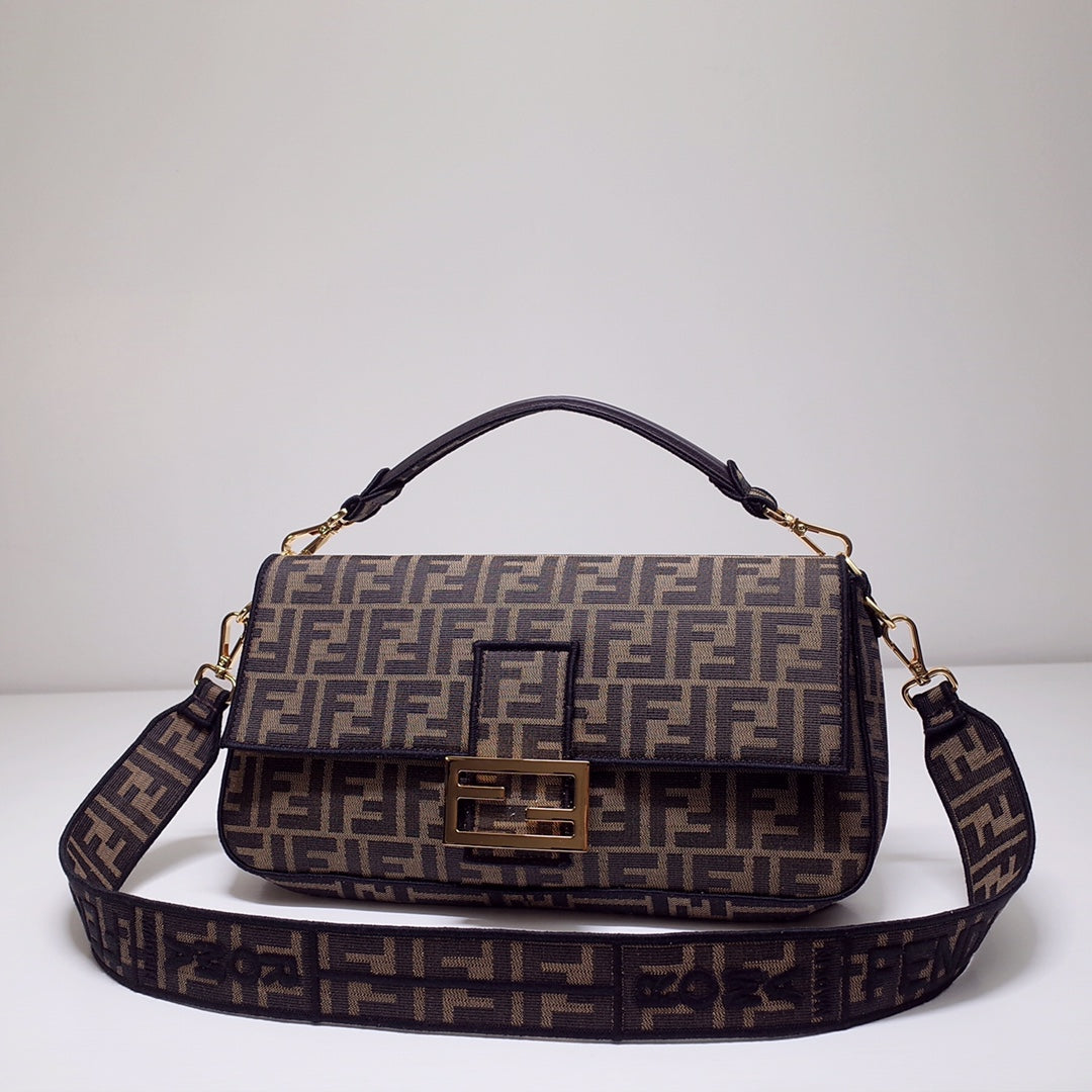 Bolso Baguette Tejido FF Jacquard