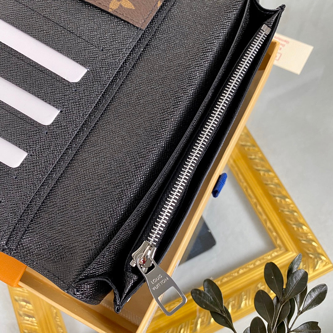 Cartera Brazza Marrón/Negro