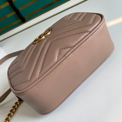 Minibolso GG Marmont de Matelassé Rosa
