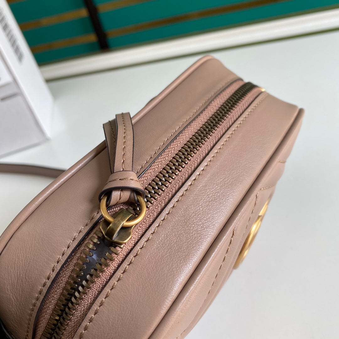 Minibolso GG Marmont de Matelassé Rosa