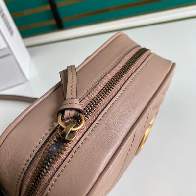 Minibolso GG Marmont de Matelassé Rosa