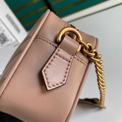 Minibolso GG Marmont de Matelassé Rosa