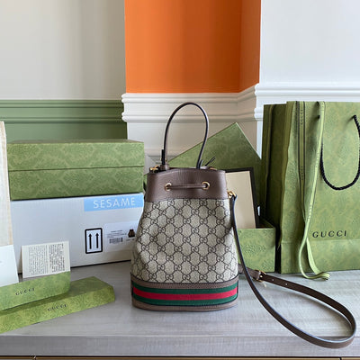 Bolso Cubo Ophidia Pequeño con GG