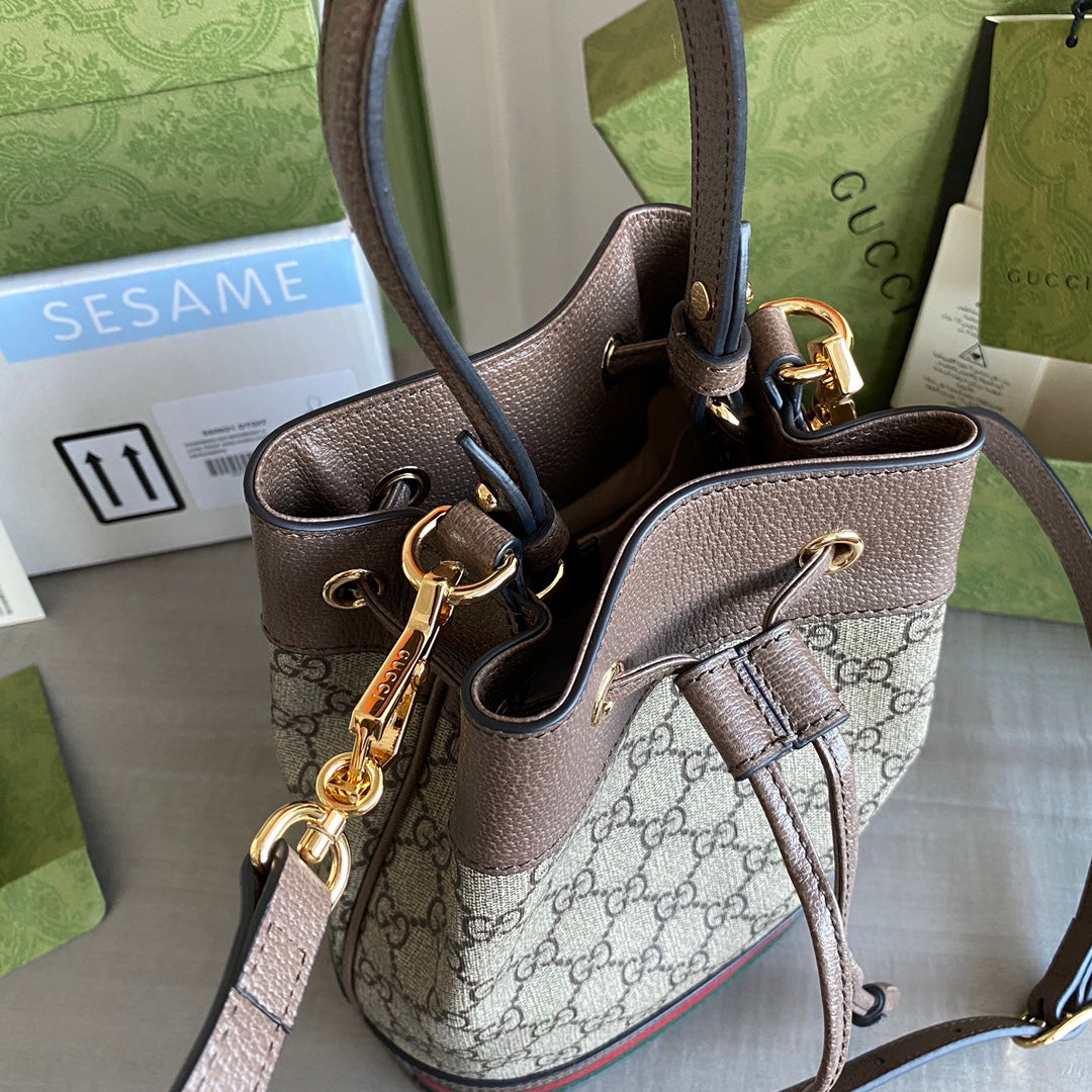 Bolso Cubo Ophidia Pequeño con GG