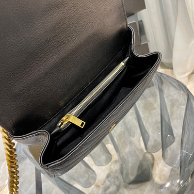 Bolso College Medium piel Negra