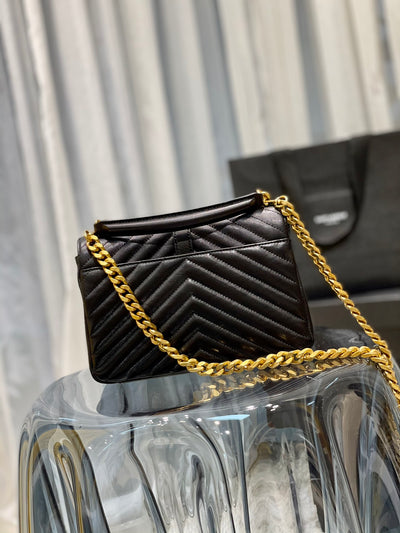 Bolso College Medium piel Negra