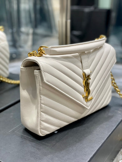 Bolso College Blanco 24 cm