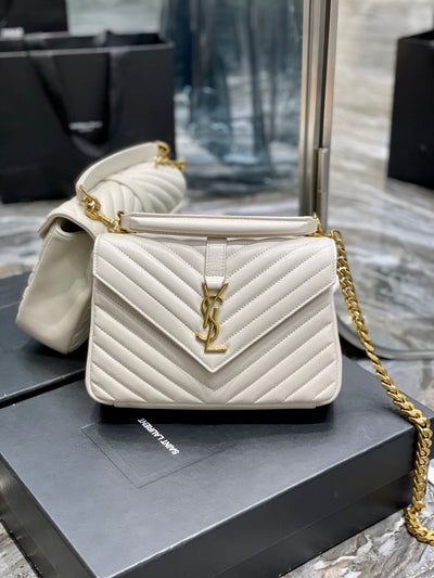 Bolso College Blanco 24 cm