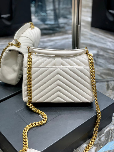Bolso College Blanco 24 cm