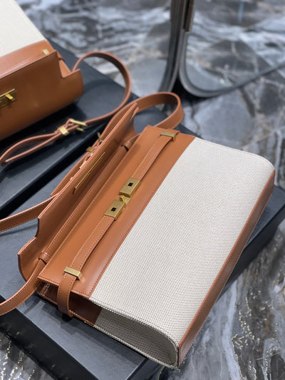 Bolso Manhattan Beige/Marrón 29 cm