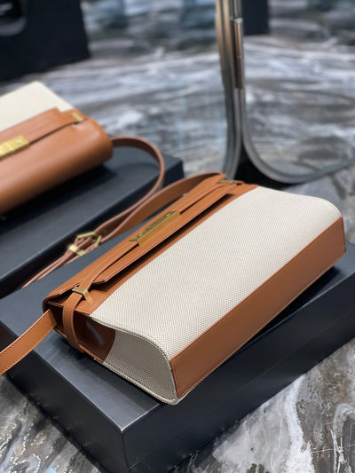 Bolso Manhattan Beige/Marrón 29 cm