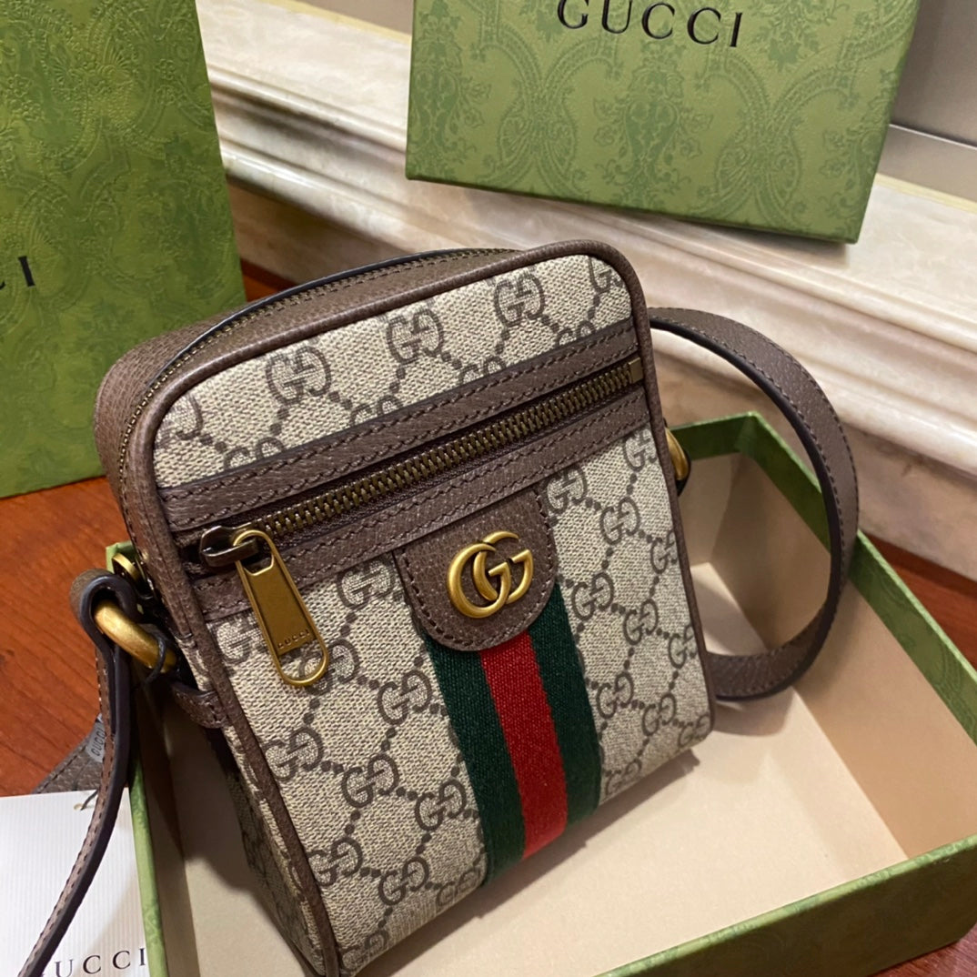 Bolso Cruzado Ophidia Pequeño con GG