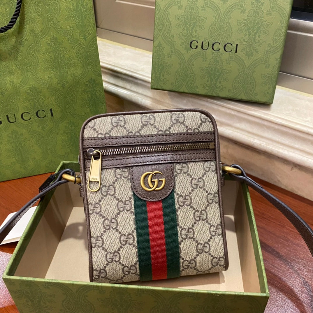 Bolso Cruzado Ophidia Pequeño con GG