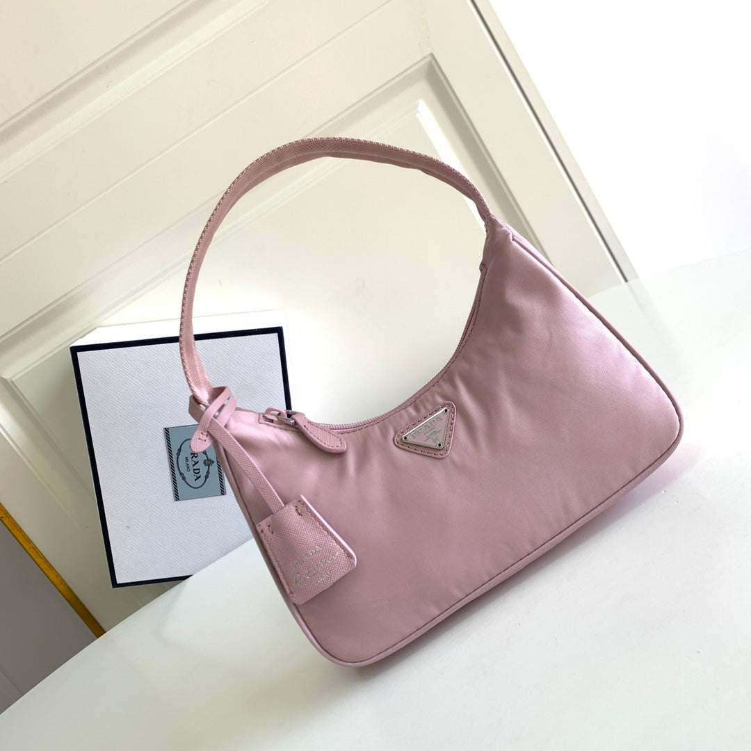 Minibolso Nylon Re-Edition 2000 Rosa 22 cm