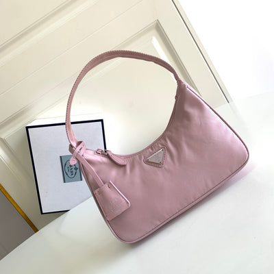 Minibolso Nylon Re-Edition 2000 Rosa 22 cm