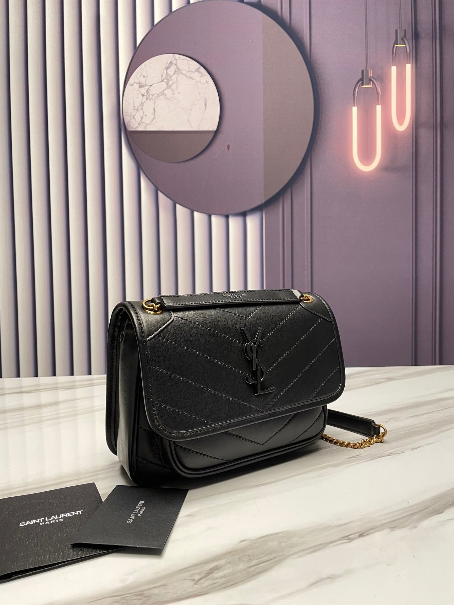 Bolso Baby Niki Negro 21 cm