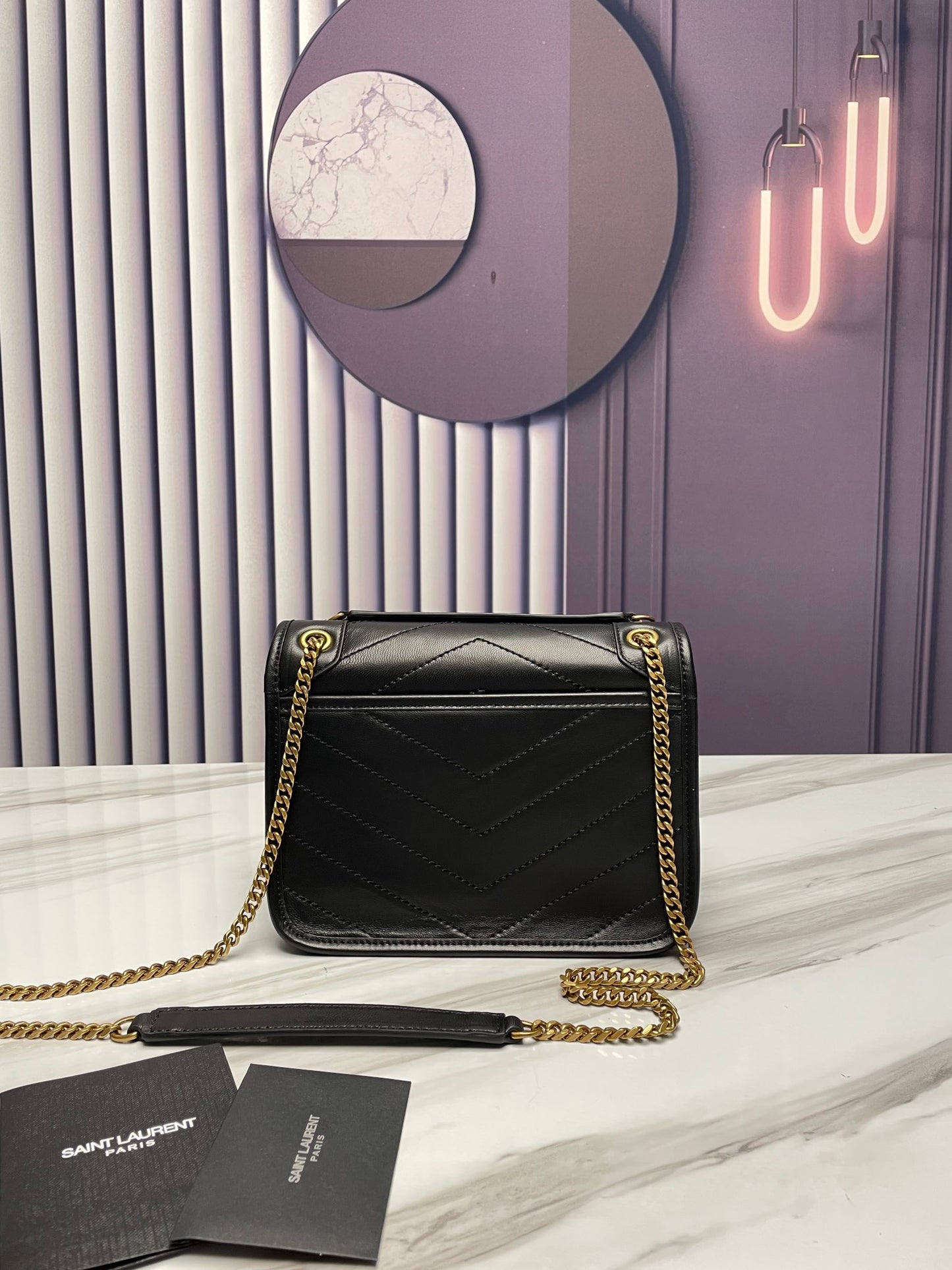 Bolso Baby Niki Negro 21 cm