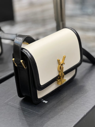 Bolso Solferino Blanco/Negro 19 cm