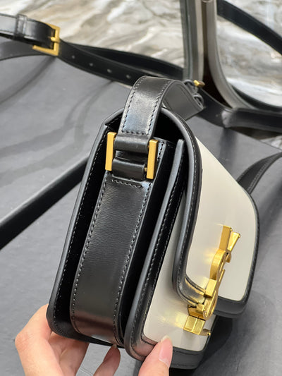 Bolso Solferino Blanco/Negro 19 cm