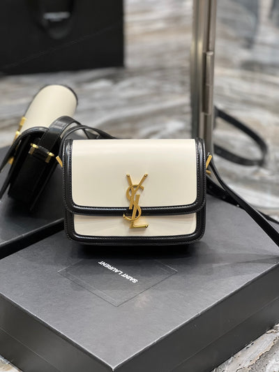 Bolso Solferino Blanco/Negro 19 cm