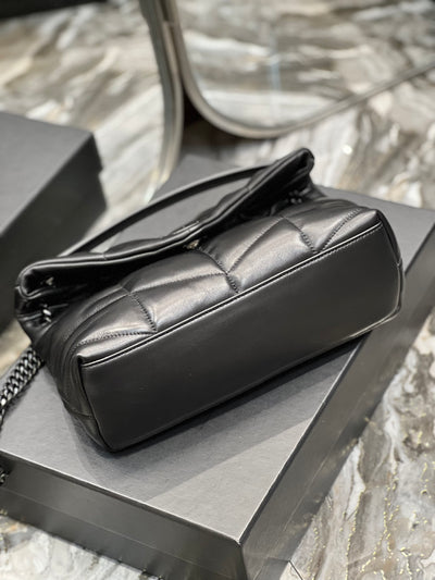 Bolso Puffer Negro 35 cm