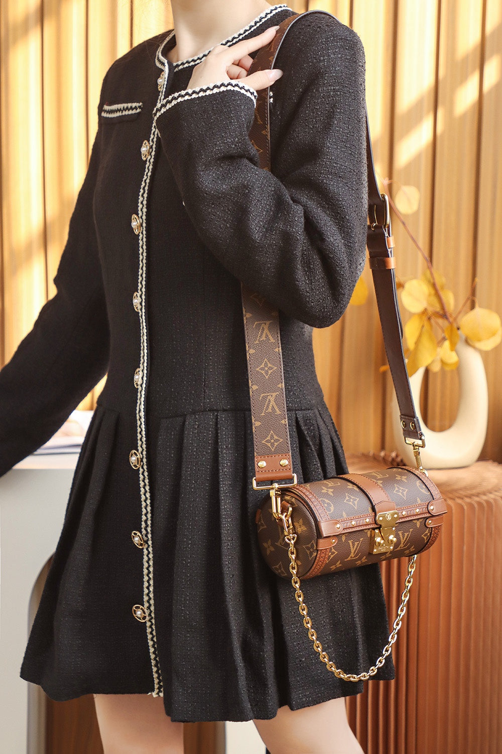 Bolso Papillon Trunk Monograma
