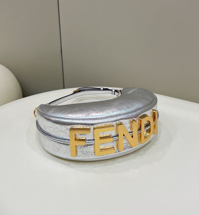 Bolso Fendigraphy Nano Plateado