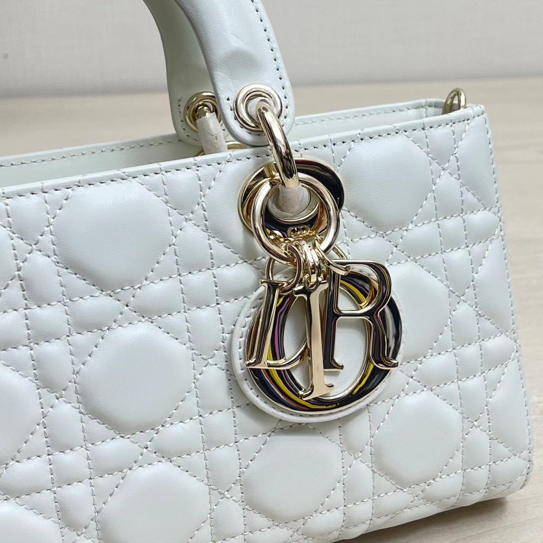 Bolso Lady D-Joy Blanco 26 cm