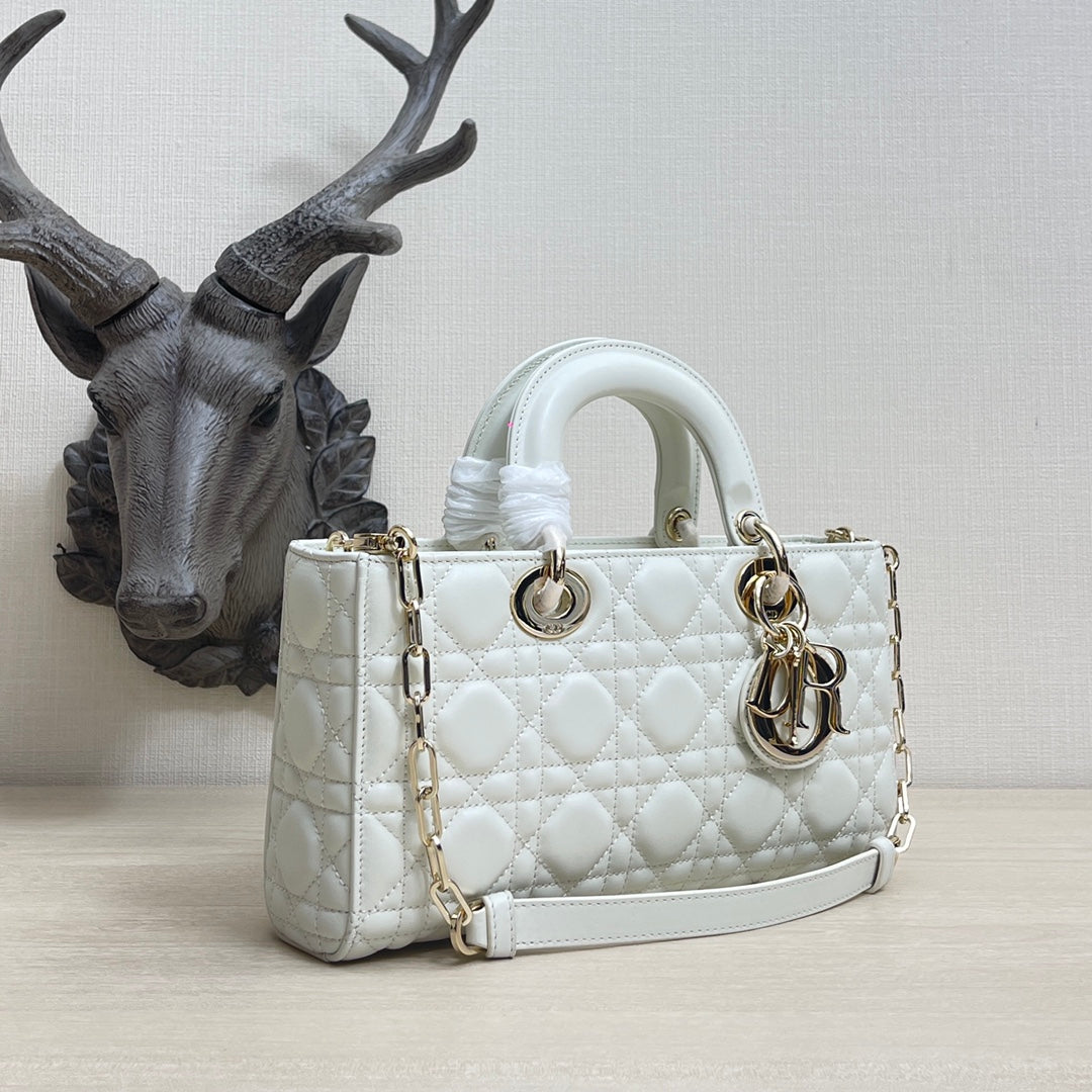 Bolso Lady D-Joy Blanco 26 cm