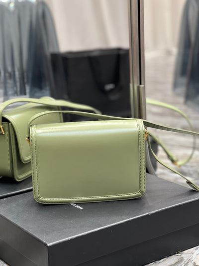 Bolso Mediano Solferino De Piel Pistacho