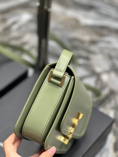 Bolso Mediano Solferino De Piel Pistacho