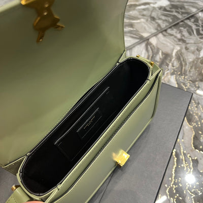 Bolso Mediano Solferino De Piel Pistacho