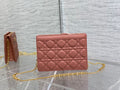 Bolso de mano Dior Caro Con cremallera y Cadena Teja