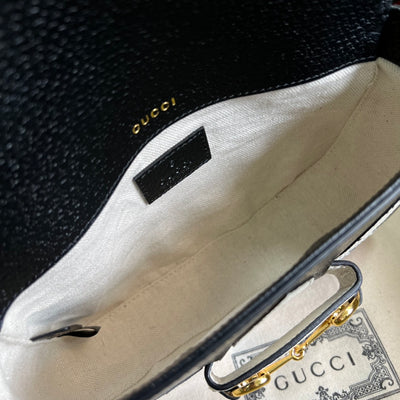 Minibolso Gucci Horsebit 1955 Negro