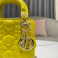 Microbolso Lady Dior Amarillo