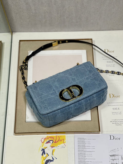 Bolso Pequeño Dior Caro Tejano