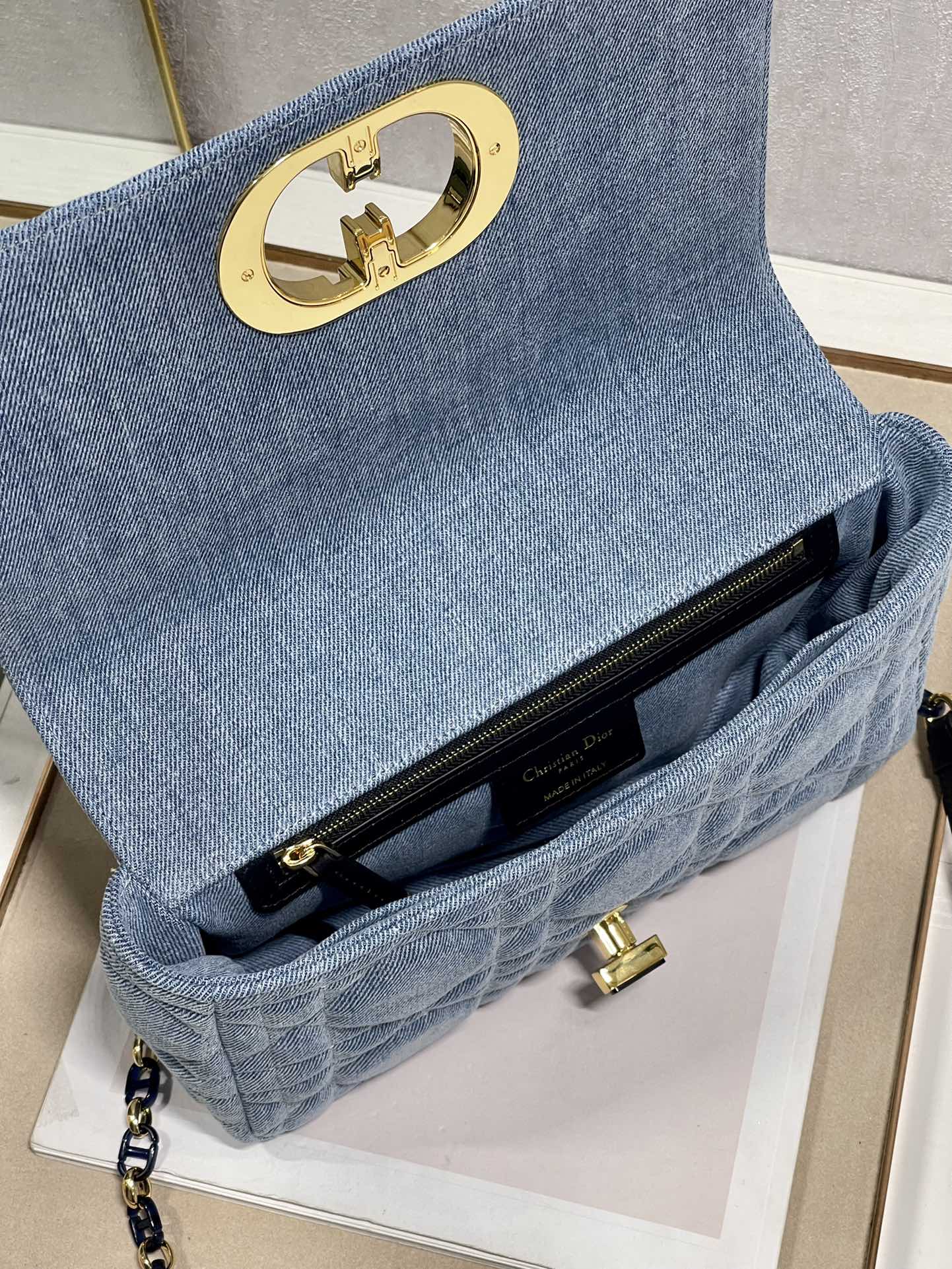 Bolso Pequeño Dior Caro Tejano