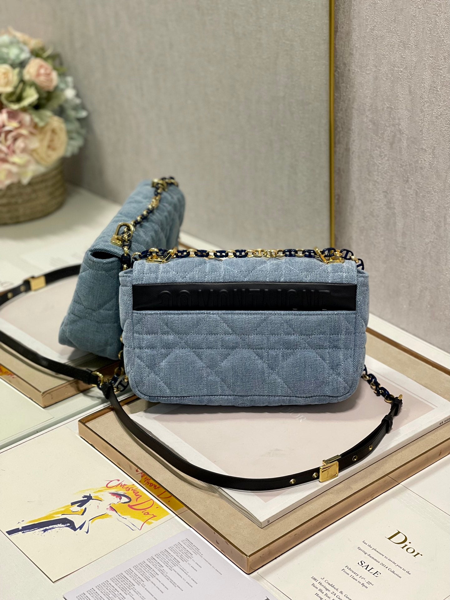 Bolso Pequeño Dior Caro Tejano