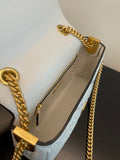 Bolso Baguette Chain Midi Blanco