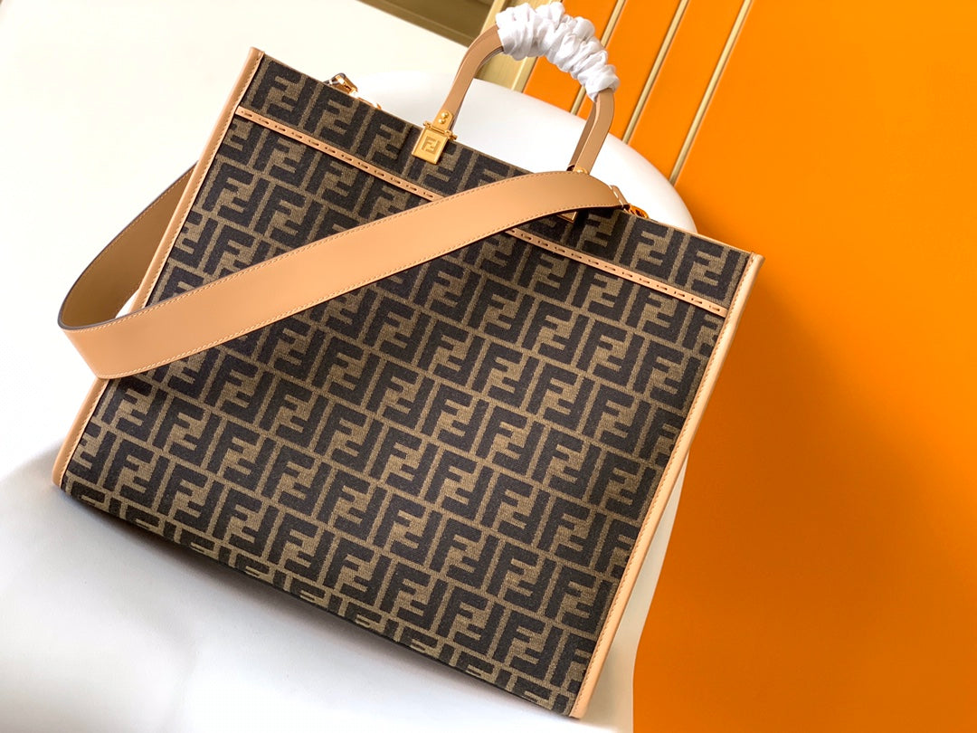 Fendi Sunshine Medium tejido Jacquard