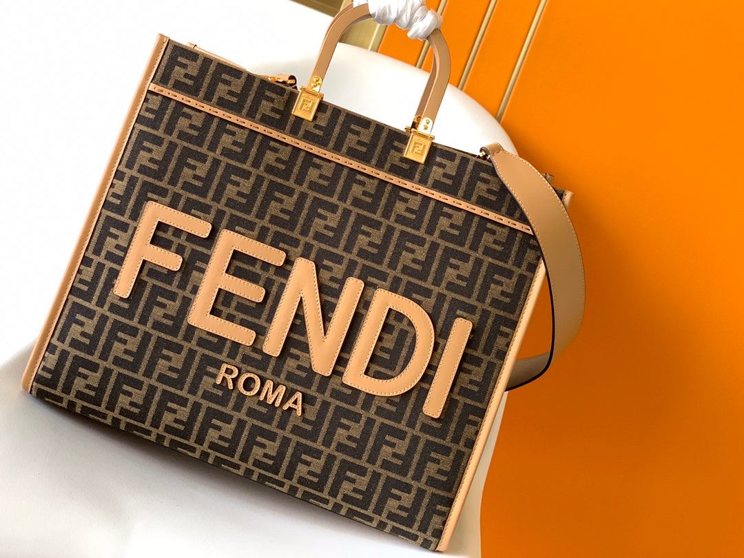 Fendi Sunshine Medium tejido Jacquard