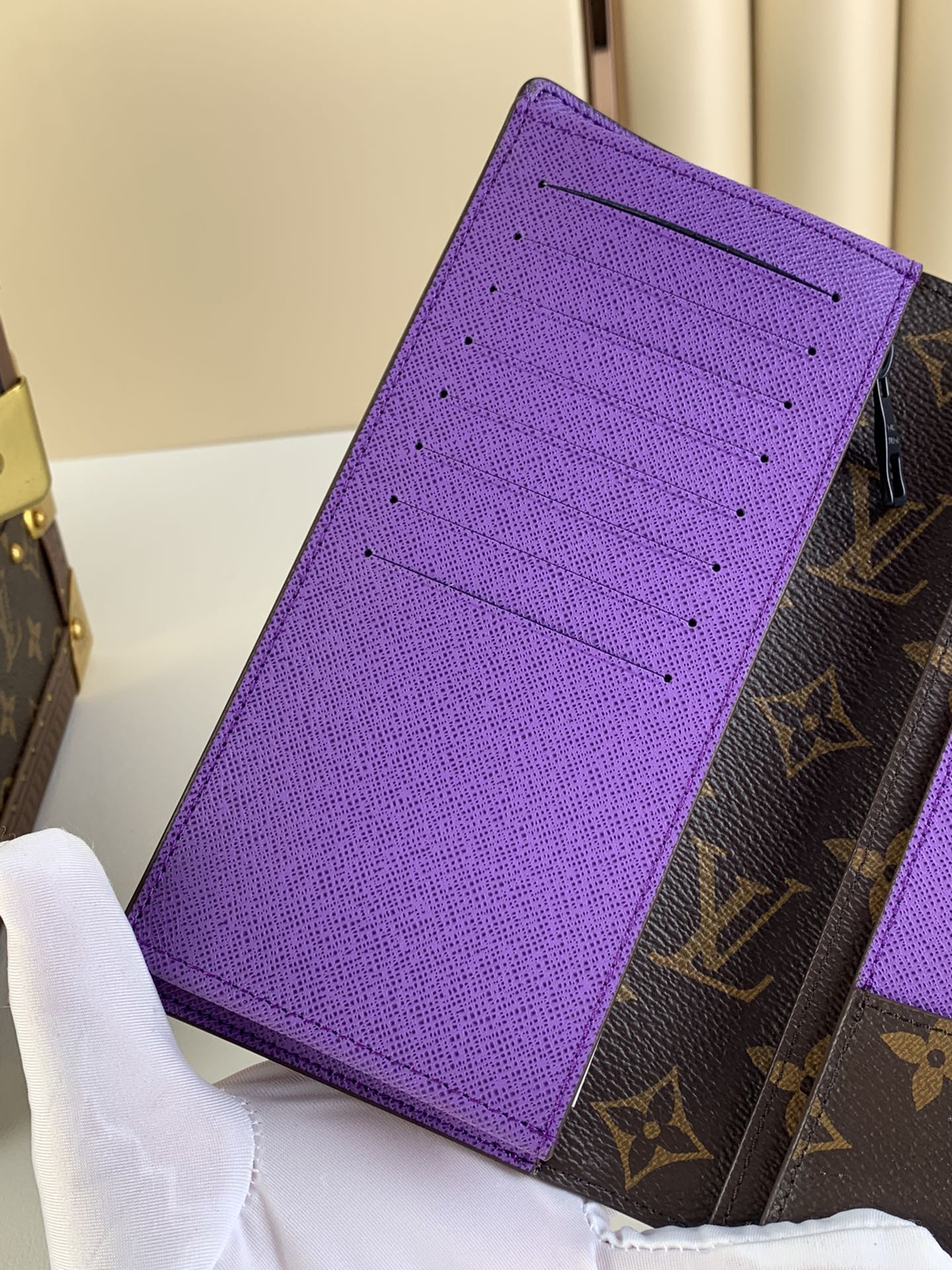 Cartera Brazza Marrón/Lila