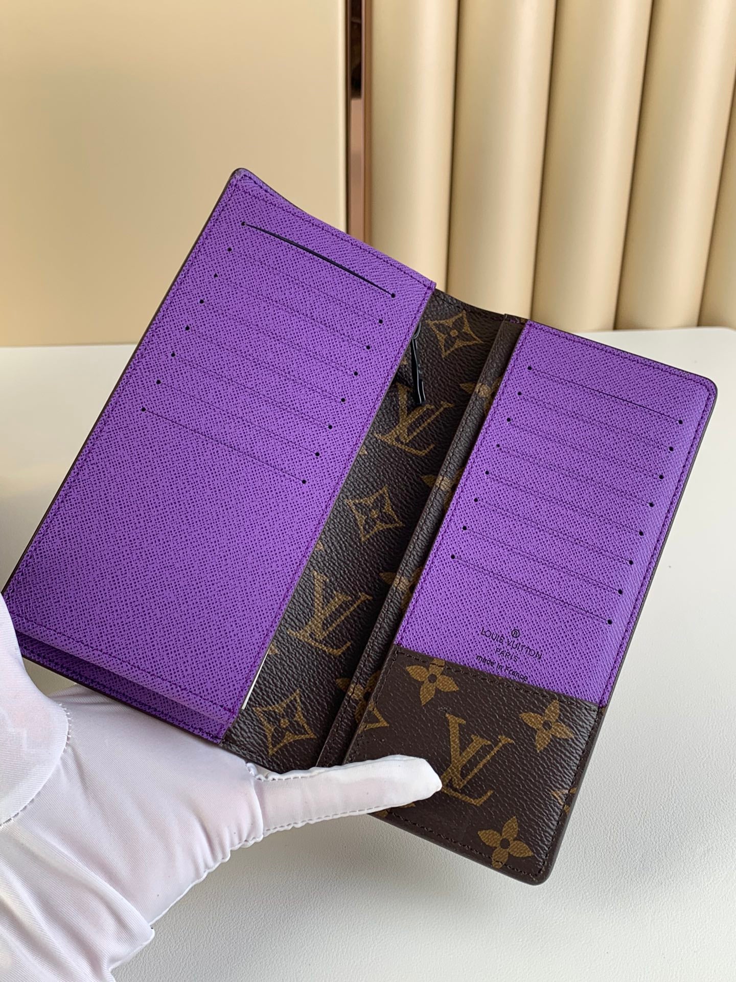 Cartera Brazza Marrón/Lila