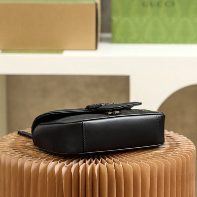 Mini Bolso GG Marmont Negro 22 cm
