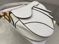 Bolso saddle con bandolera Blanco