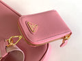 Bolso de piel Saffiano Prada Re-Edition 2005 Rosa